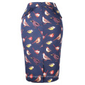 Grace Karin Occident Sexy Women Hips Wrapped Short Vintage Retro 50s Cotton Bird Printed Skirt CL008928-11